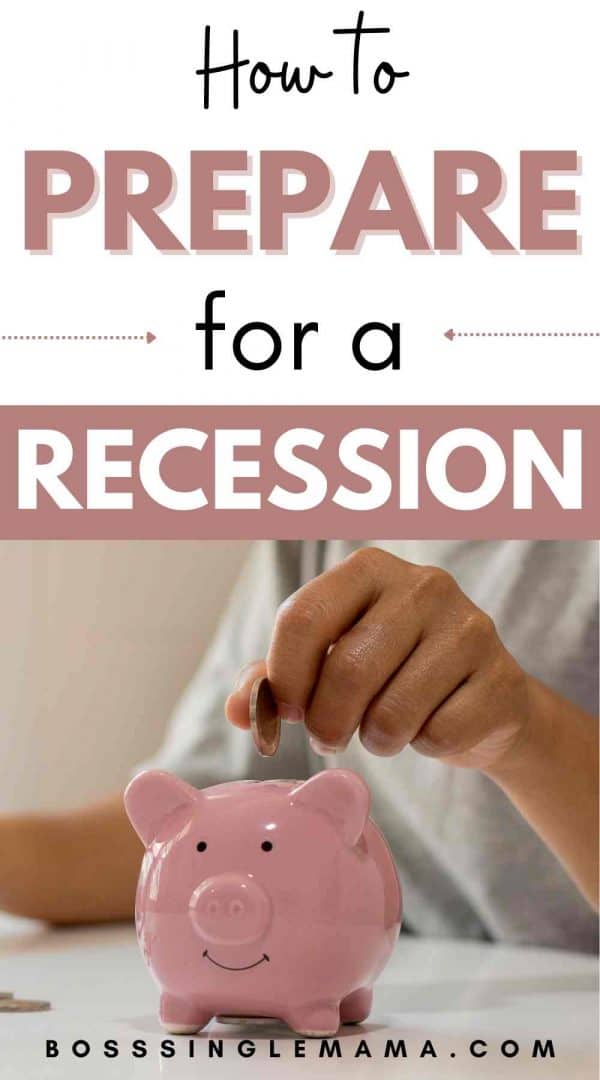 how to prepare for a recession pinterest image