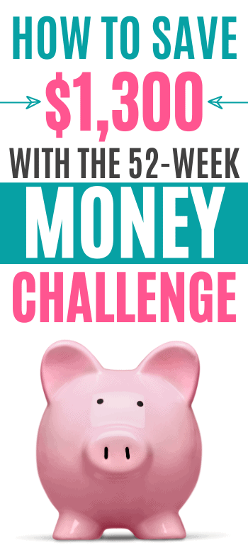 52 week money challenge pinterest image