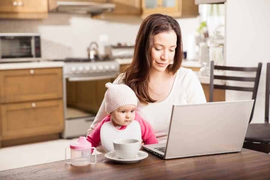 woman making money from home