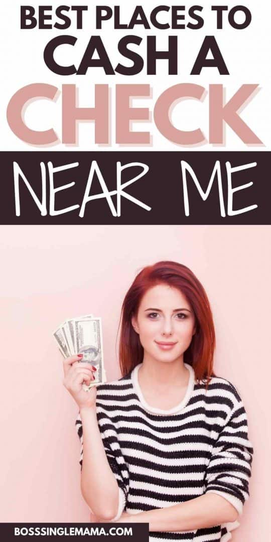 woman holding cash against a pink background