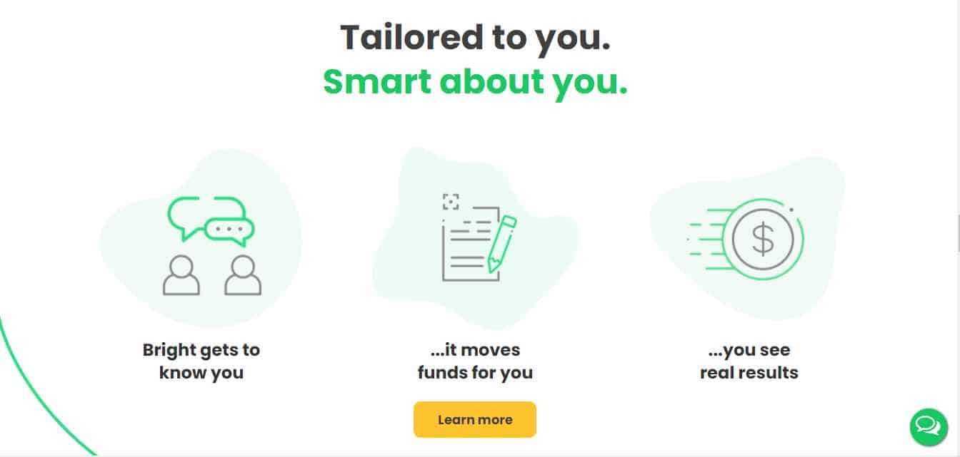 Bright Money Homepage Screensho