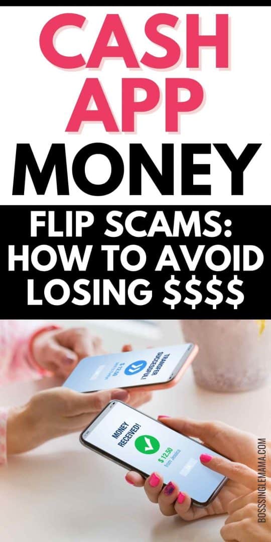 cash app money flip scam pinterest image