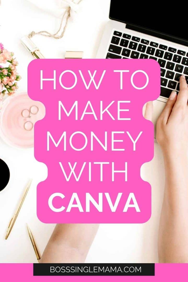 how to make money with canva pinterest image