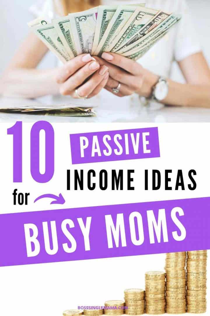 passive income ideas for moms pinterest image