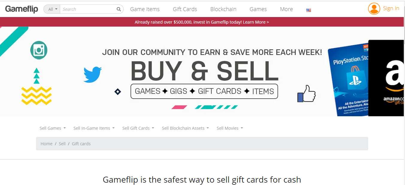 get instant cash for gift cards at gameflip