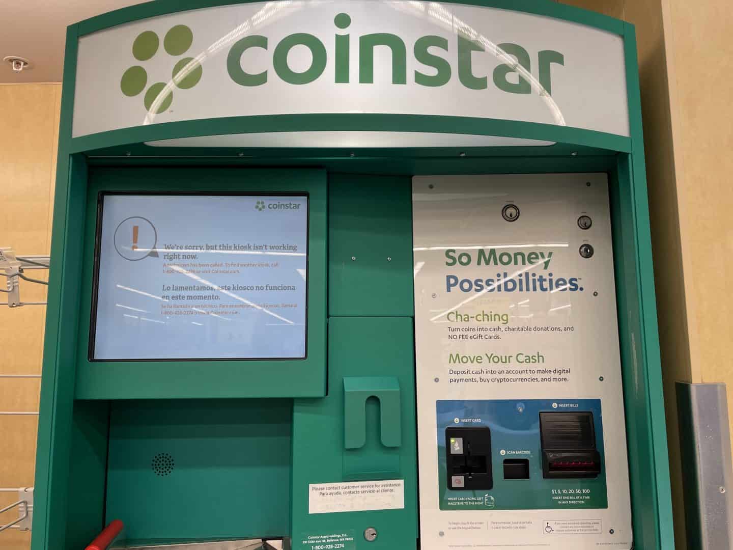 does walmart have coinstar